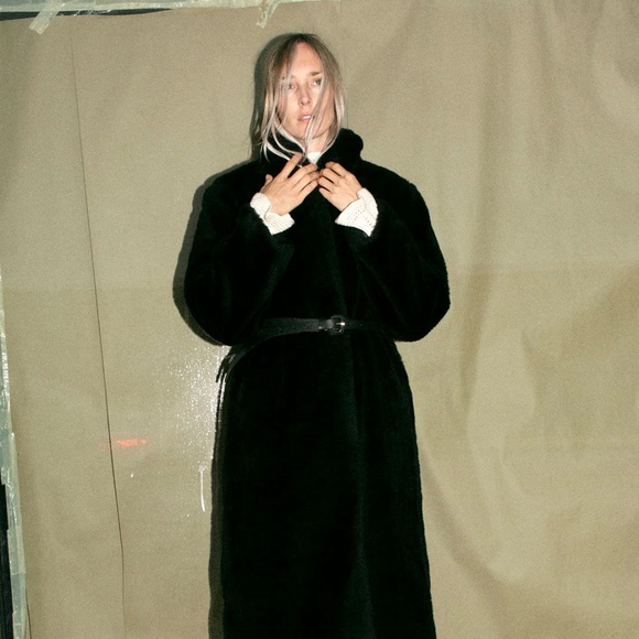 Sea New York - BLACK FAUX FUR FIFI COAT - Sold Out - Picture 1 of 12